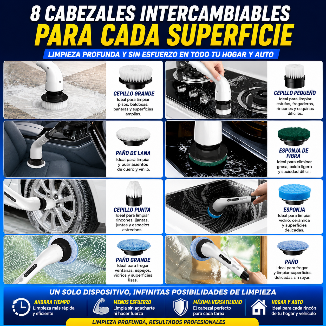 CEPILLO DE LIMPIEZA 9 EN 1